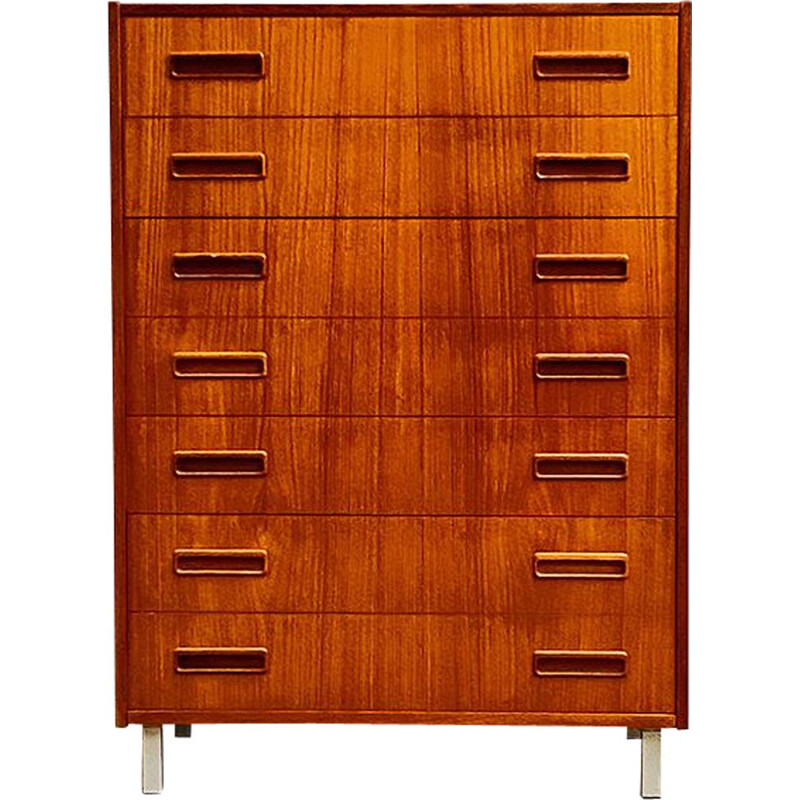 Vintage Teak Chest of Drawers, Danish 1950s