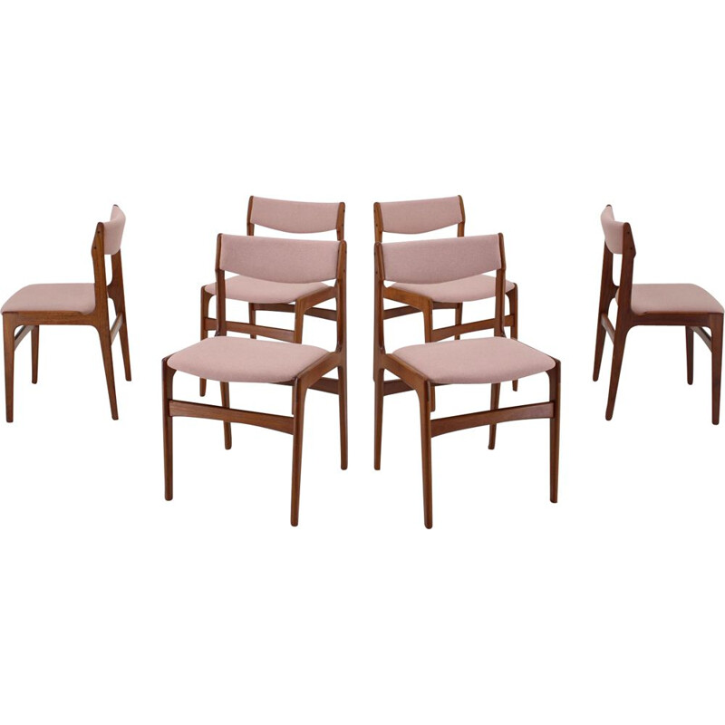 Set of 6 vintage teak chairs, Danish 1960