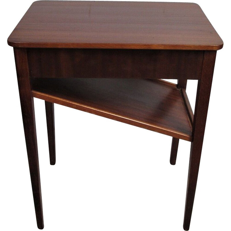 Vintage mahogany side table 1970