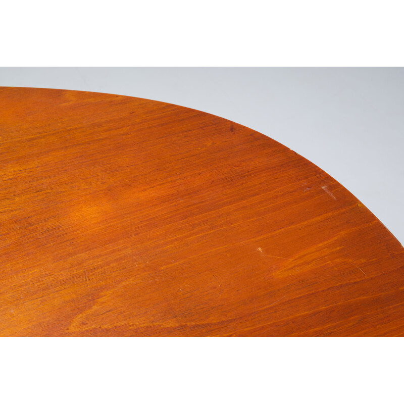 Vintage elliptische tafel, Zweden 1970