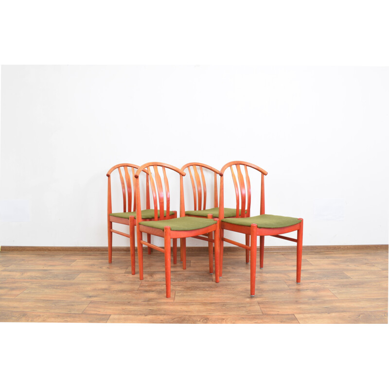 Lot de 4 chaises vintage de C. Ekström pour A. Johansson & S. Hyssna, Suède 1960