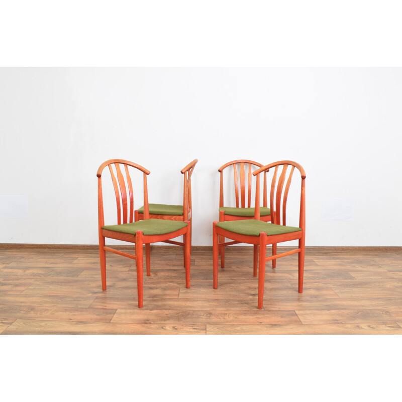 Set of 4 Dining Chairs by C. Ekström for A. Johansson & S. Hyssna, Swedish 1960s