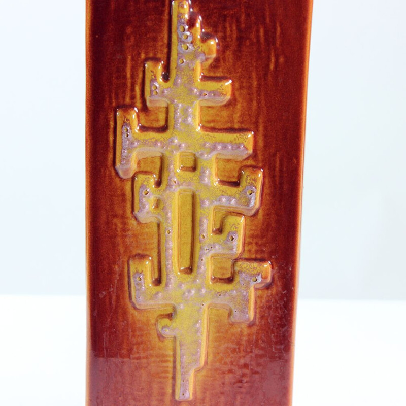 Vase vintage en céramique de ZST, Tchécoslovaquie 1960