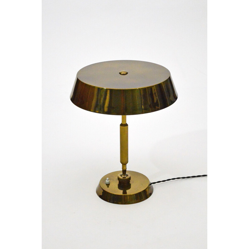 Vintage Brass Desk Lamp to Stilnovo, Italian 1950s