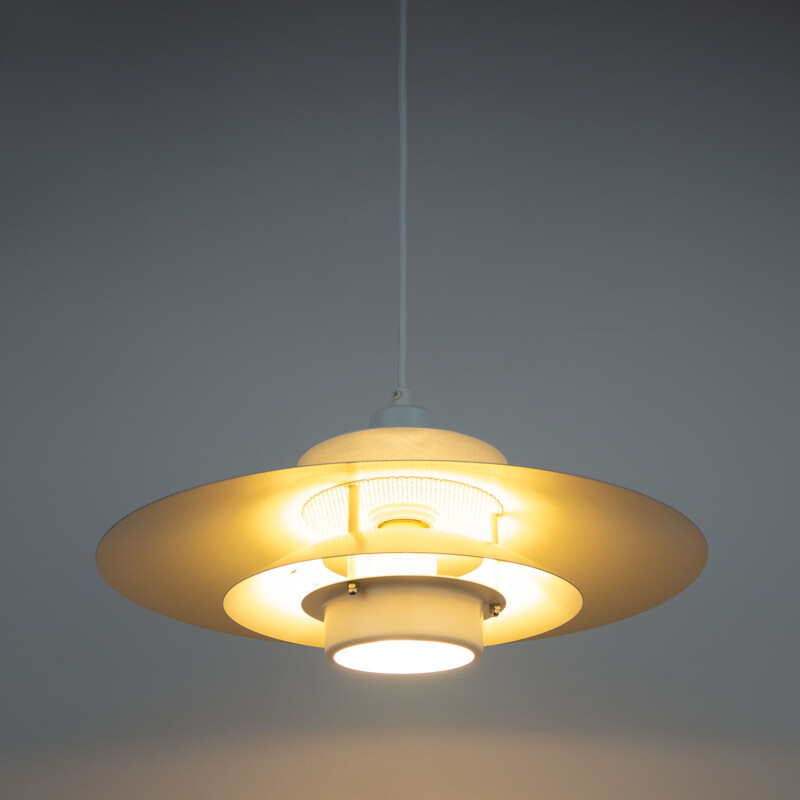 Vintage pendant lamp Volga by Kurt Wiborg Jeka, Danish 1980s