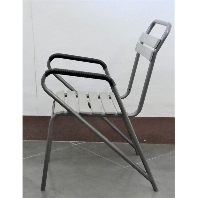 Paire de fauteuils vintage en métal 1960