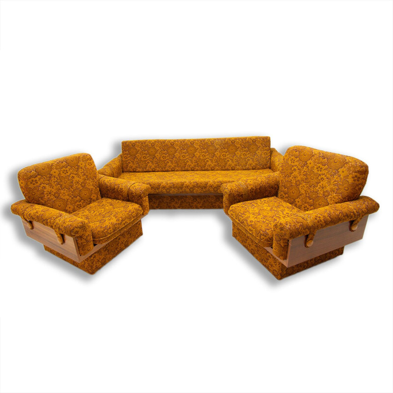 Vintage living room set by Jitona, Czechoslovakia 1970s