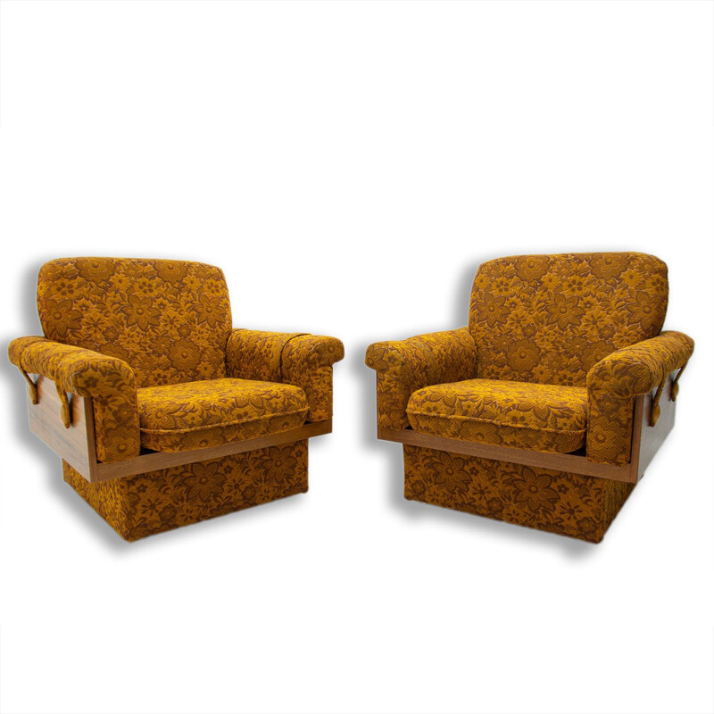 Vintage living room set by Jitona, Czechoslovakia 1970s