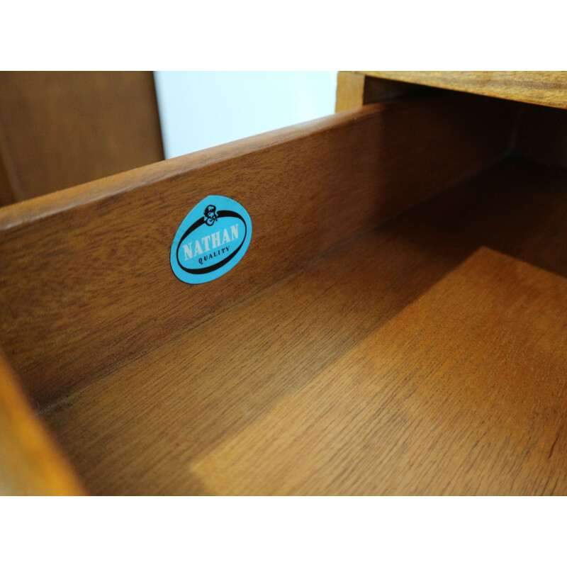 Vintage Teak Corsica Sideboard by Nathan, Scandinavian 1916s