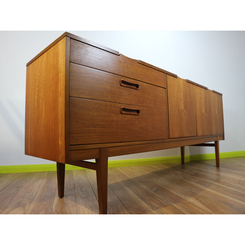 Enfilade vintage Corsica en teck par Nathan, Scandinave 1916