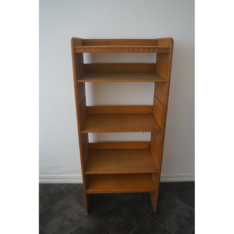 Vintage Patinated Pine Bookcase by Martin Nyrop for Rud Rasmussen, Danish 1900s