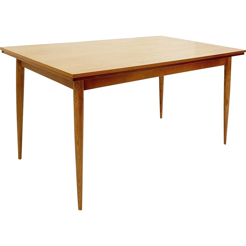 Vintage  teak dining table by Oswald Vermaercke, Belgium 1960s