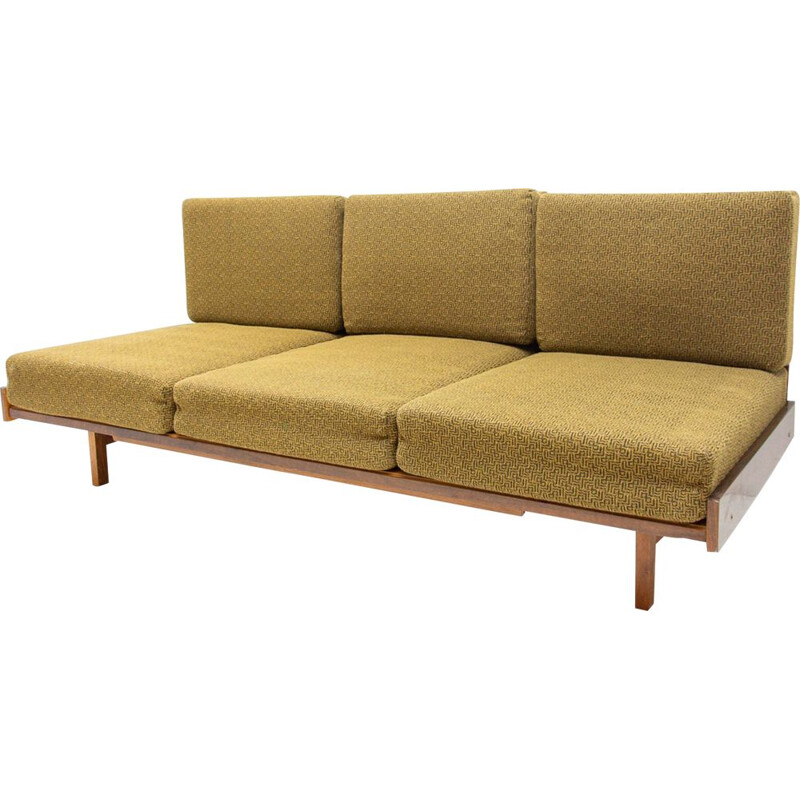 Vintage folding sofa, Czechoslovakia 1960s