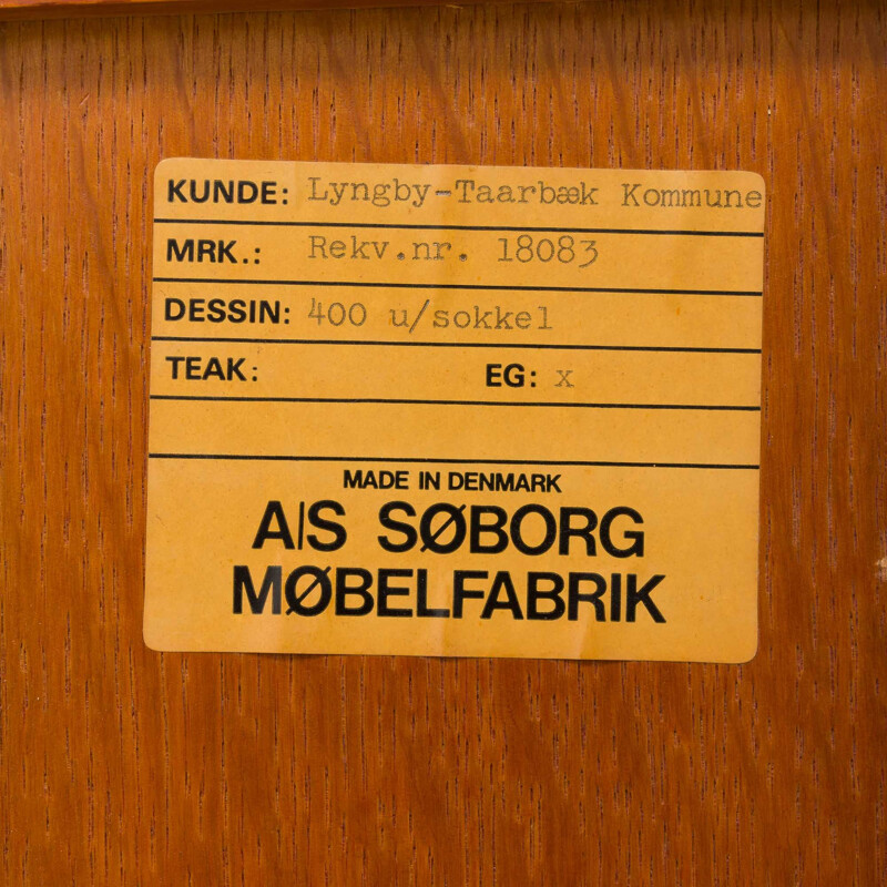 Vintage modular oak wall unit by Christian Hvidt for Soborg Mobelfabrik 1970s