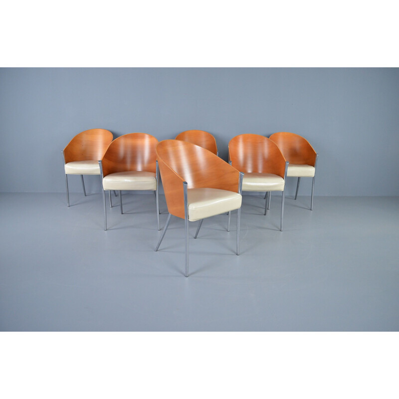 Set of 6 vintage Aleph Driade "King" Costes chair by Philippe Starck