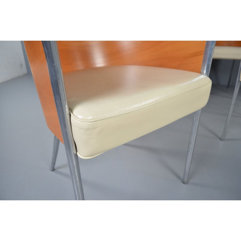 Lot de 6 chaises vintage Aleph Driade "King" Costes de Philippe Starck