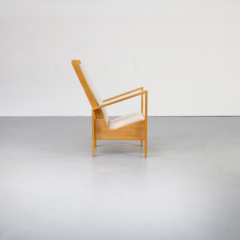 Cadeira de braços modernista Vintage Wim Mulder para Meubelatelier Allerhanden, francês 1985