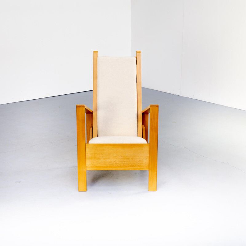 Cadeira de braços modernista Vintage Wim Mulder para Meubelatelier Allerhanden, francês 1985