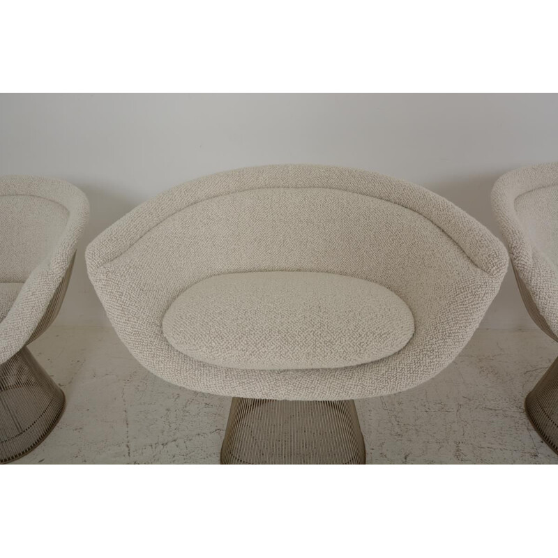 Set of 4 vintage lounge chairs by Warren Platner 1960s