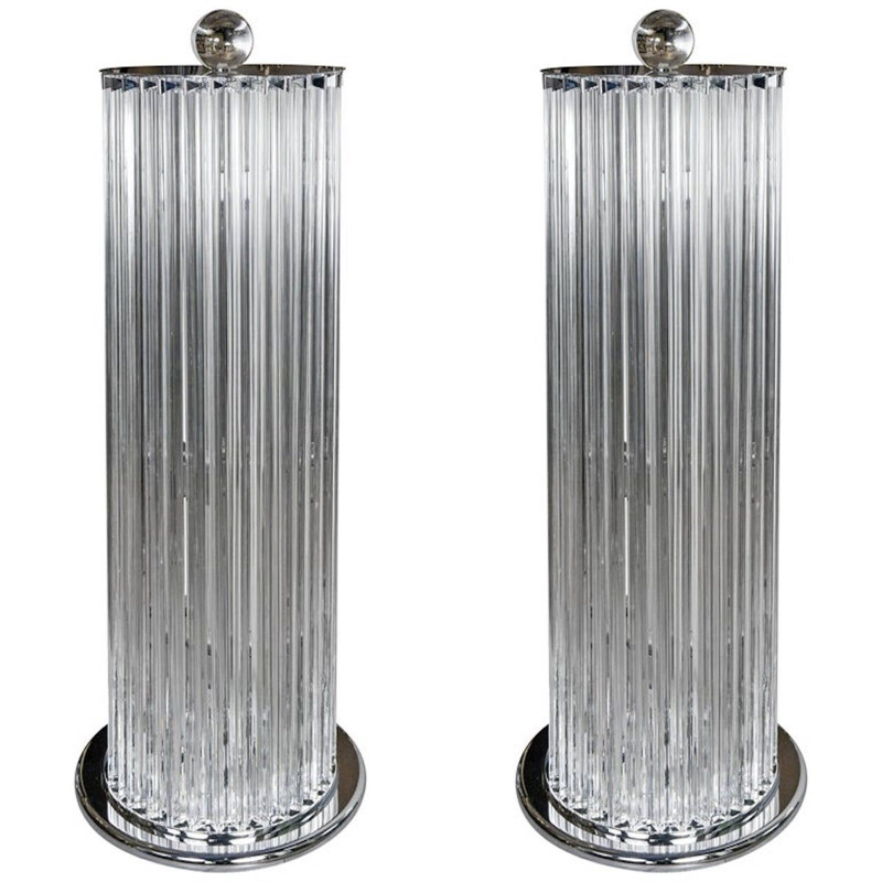 Pair of vintage Venini floor lamps 1990s