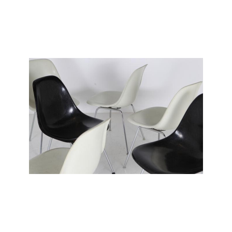 Set of 6 DSX chairs, Charles & Ray EAMES - 1960s