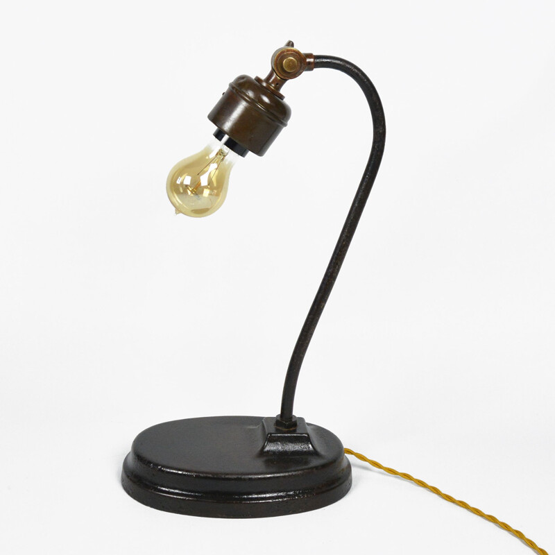 Lampe vintage en fonte Art & Craft, Autriche