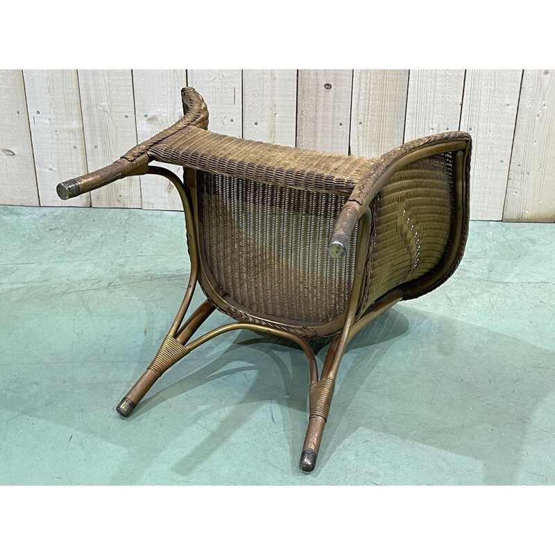 Vintage Lloyd Loom armchair 1930s