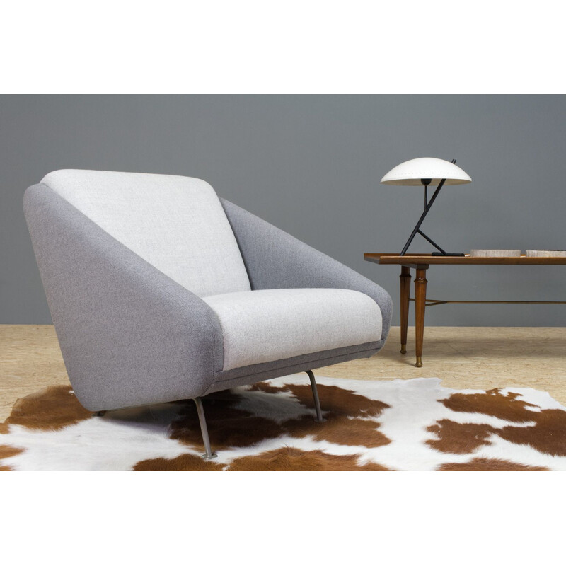 Vintage club chair grey by Theo Ruth for Artifort 1958s