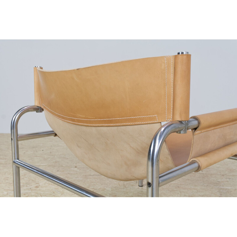 Paire de fauteuils vintage SZ14 en cuir par W.Antonis 1970s
