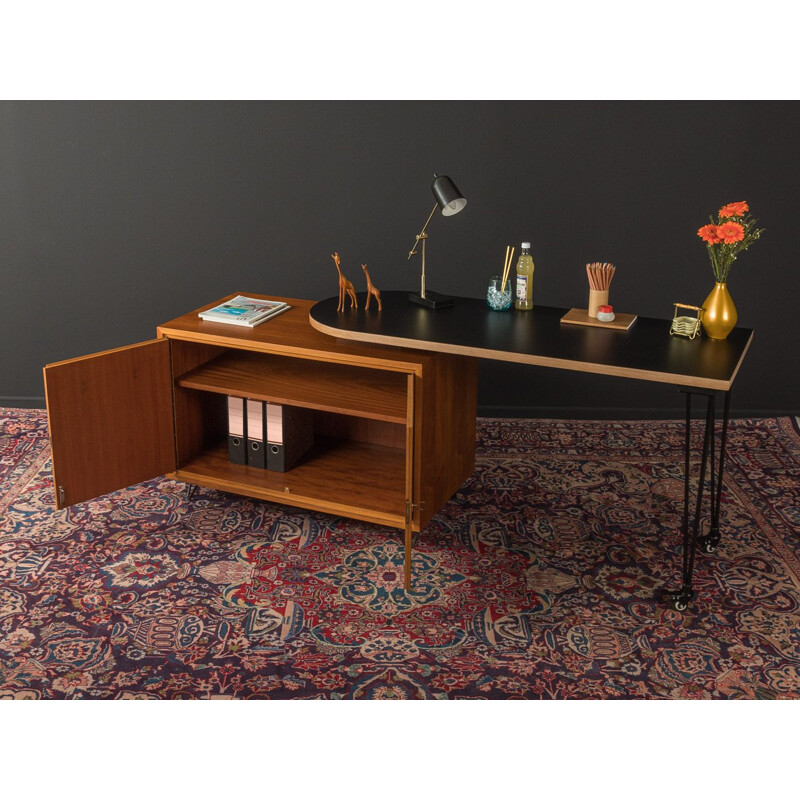 Vintage walnut Desk, Germany 1960s