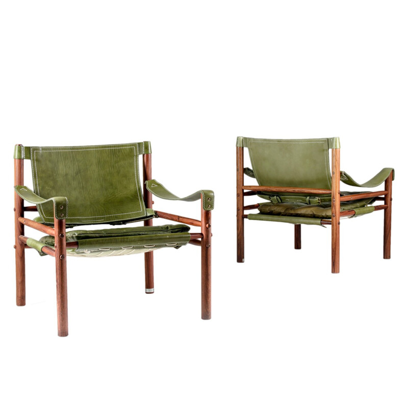 Pair of "Sirocco" armchairs, Arne NORELL - 1960s
