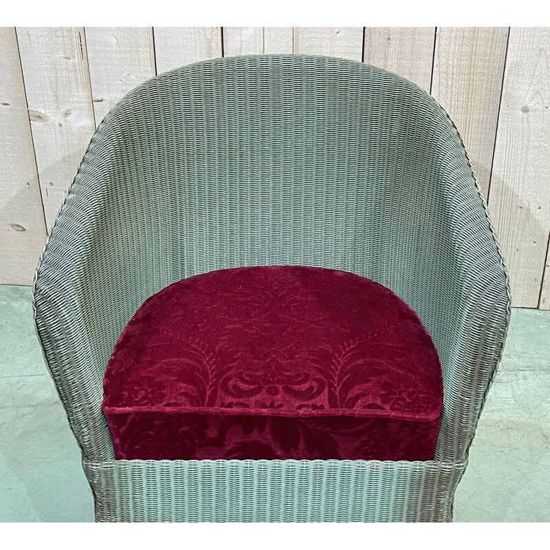 Vintage Lloyd Loom armchair 1930s