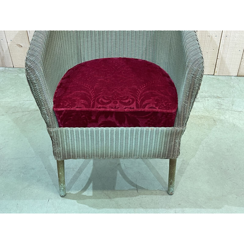 Vintage Lloyd Loom armchair 1930s