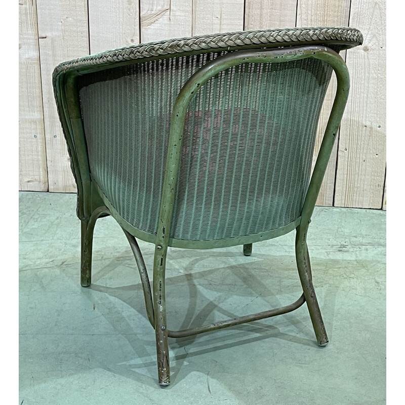 Vintage Lloyd Loom armchair 1930s