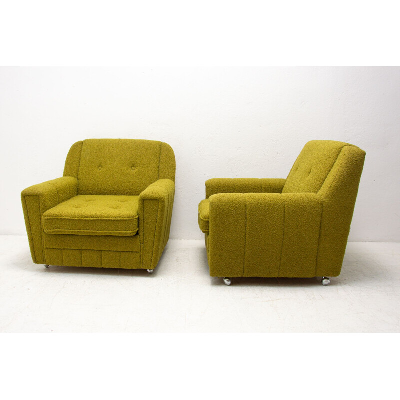 Vintage living room set, Czechoslovakia 1970s