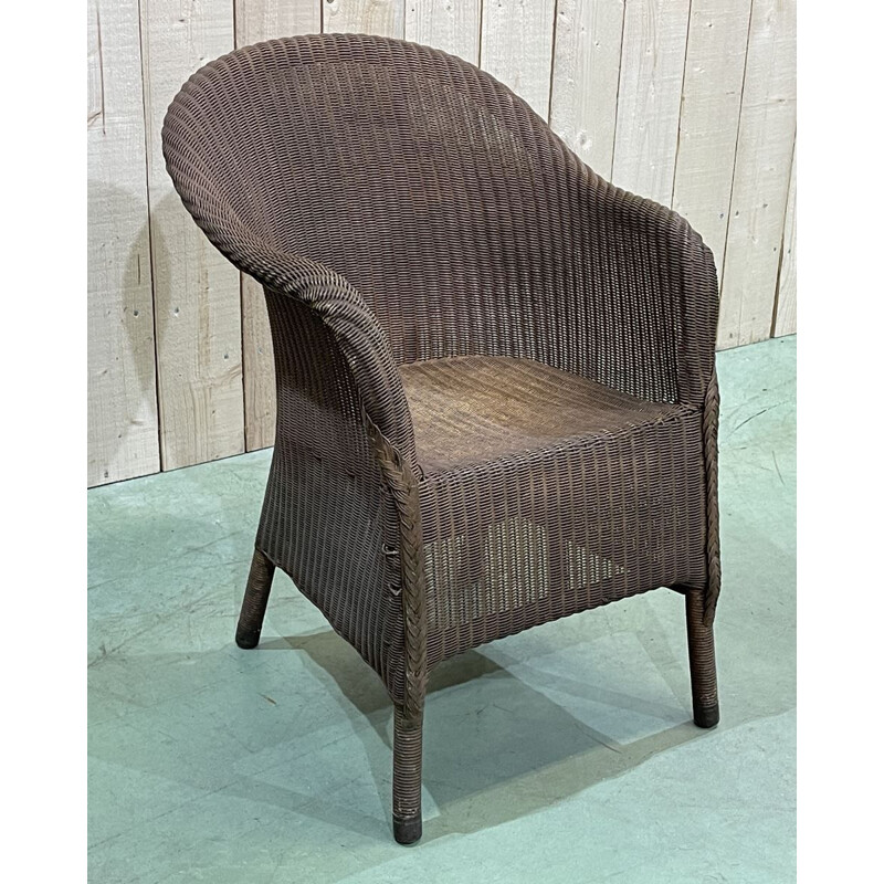 Vintage Lloyd Loom armchair 1930s