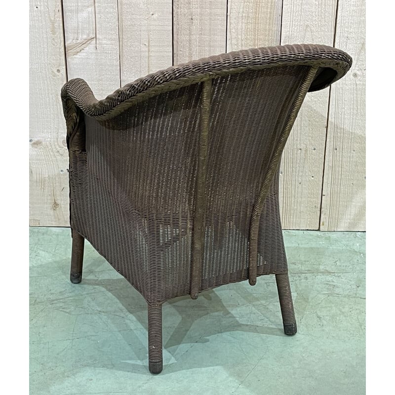 Vintage Lloyd Loom armchair 1930s