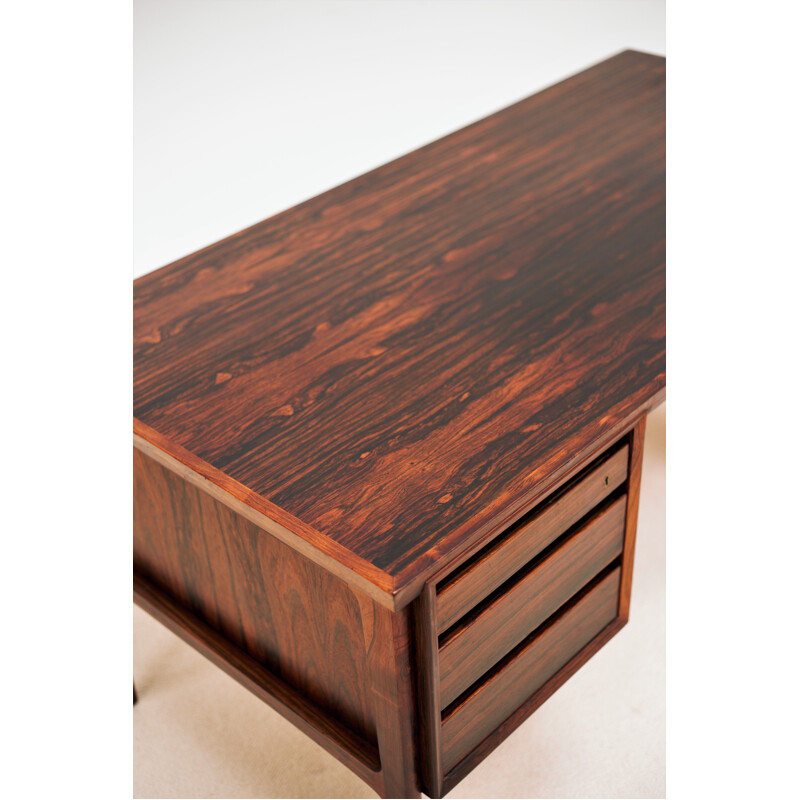 Vintage rosewood desk by Erik Buck