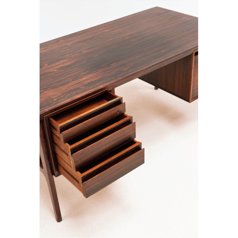 Vintage rosewood desk by Erik Buck