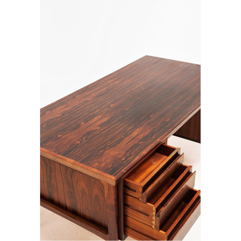 Vintage rosewood desk by Erik Buck