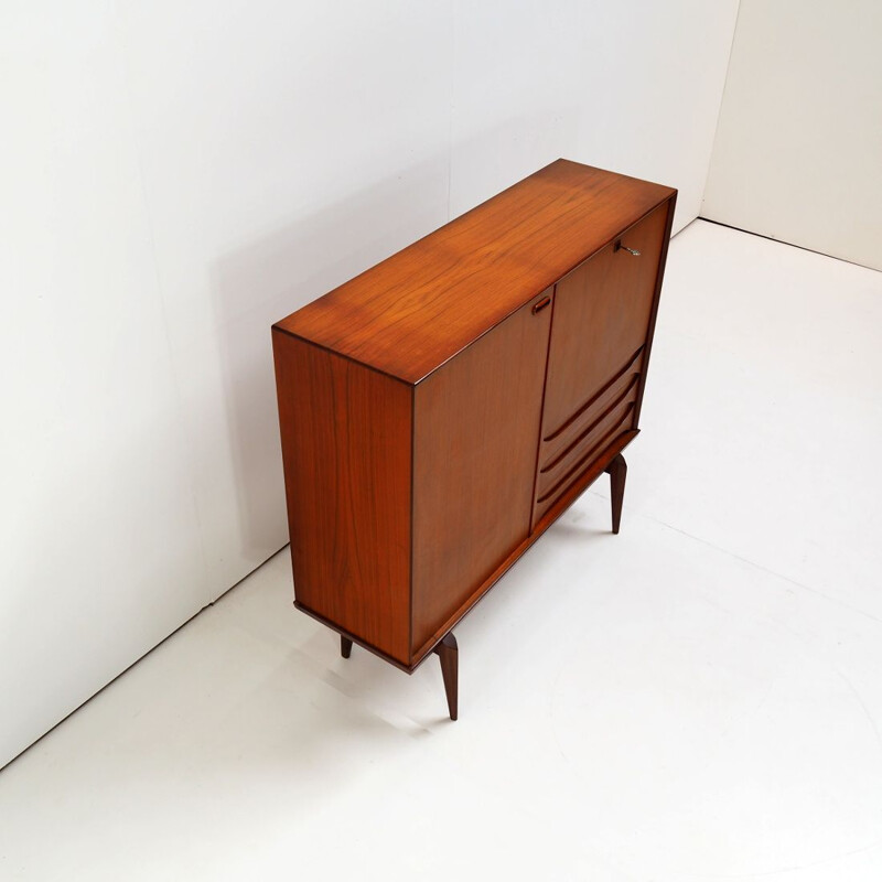 Vintage "Paola" bar cabinet by Oswald Vermaercke for V-Form, Belgian 1959s