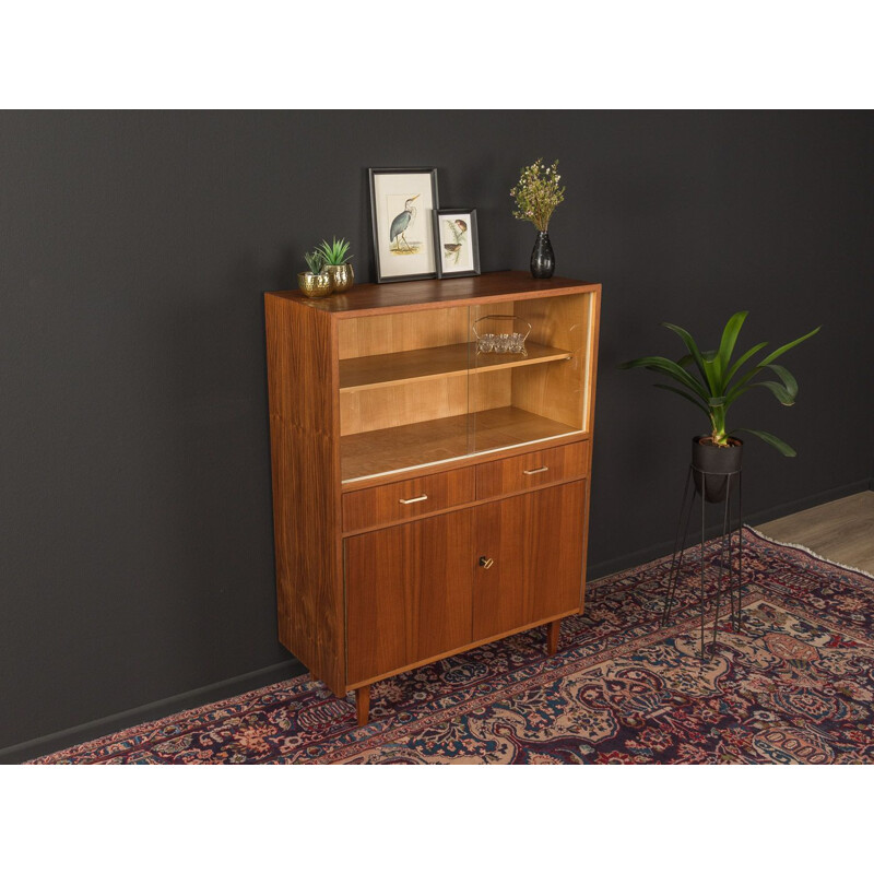 Vintage walnut Showcase, Germany 1960s