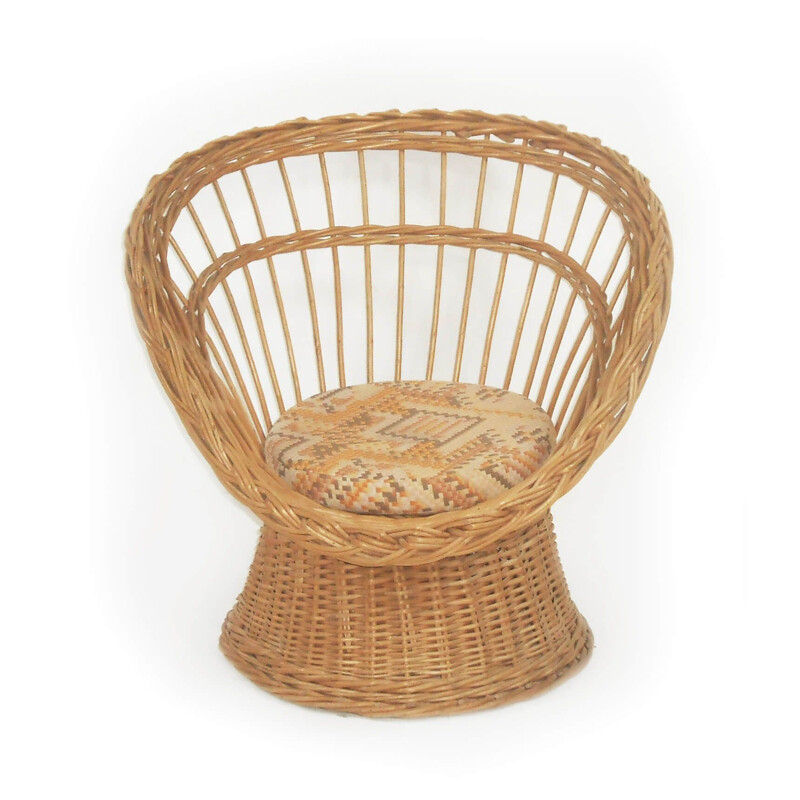 Poltrona Vintage rattan