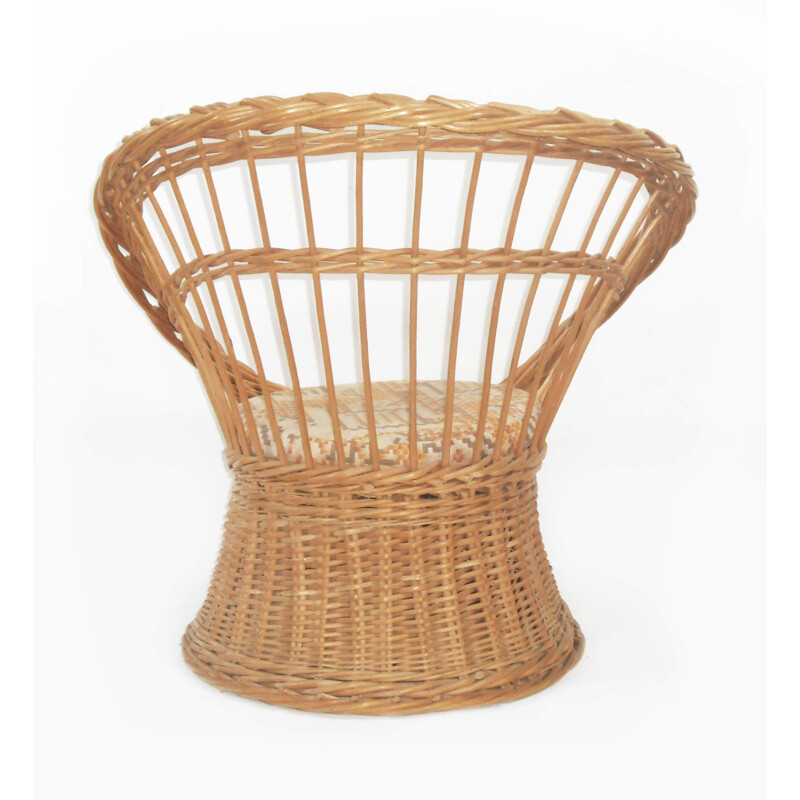 Poltrona Vintage rattan