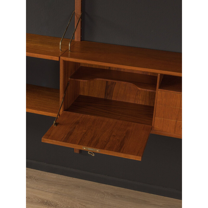 Vintage teak Wall Unit by Poul Cadovius, Denmark 1960s