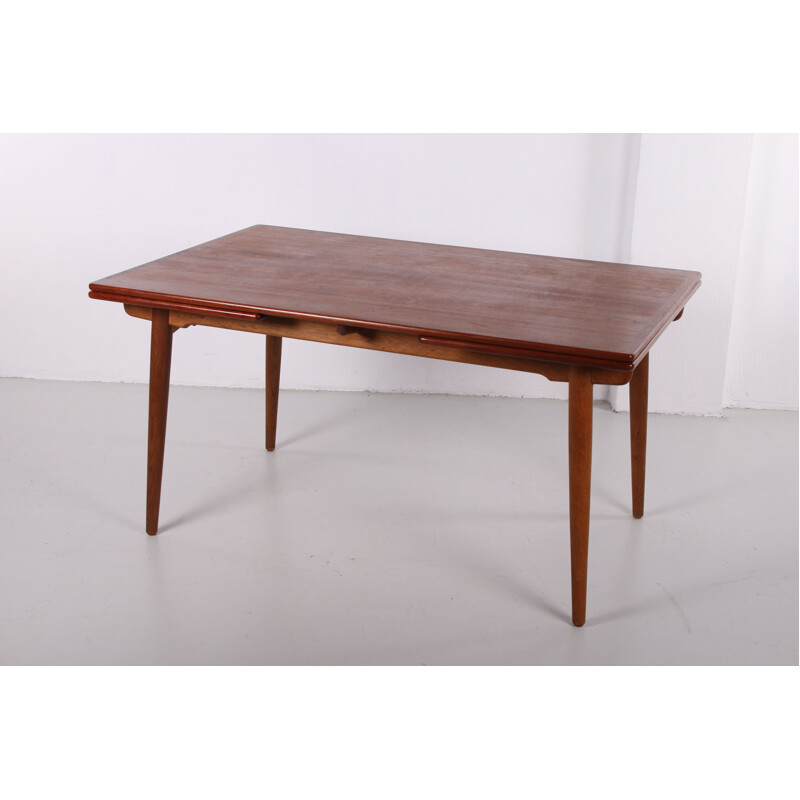 Vintage XL Teak dining table by Hans J Wegner by A. Tuck 1950s