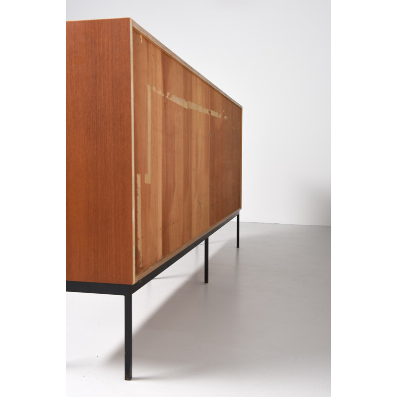 Behr "B-60" sideboard in teak and black metal, Dieter WAECKERLIN - 1950s