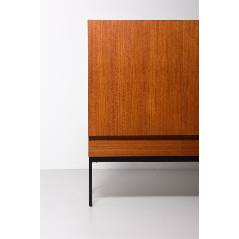 Behr "B-60" sideboard in teak and black metal, Dieter WAECKERLIN - 1950s