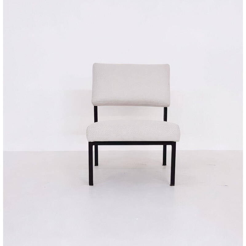 Vintage-Sessel aus schwarz lackiertem Metall Modell 36DLA von Gijs van der Sluis, 1960