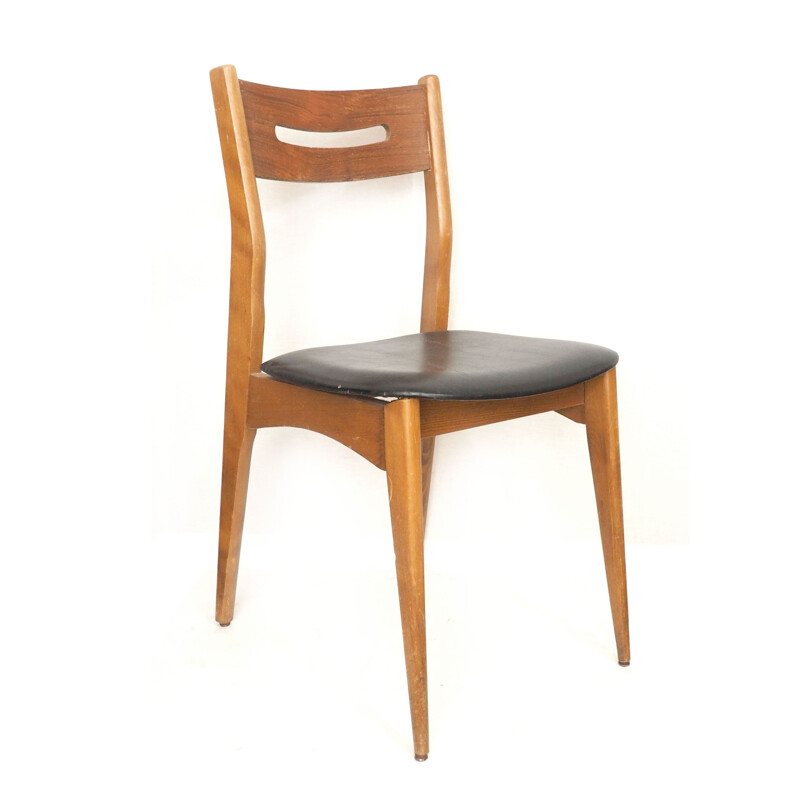 Vintage skai chair, Scandinavian 1960s